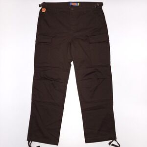 Empyre Mens 34 Cargo Pants Brown Relaxed‎ Wide Leg Baggy Skater Measure (38x30)